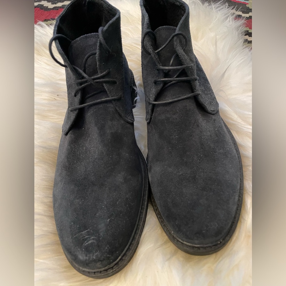 Navy Italian Suede Chukkas